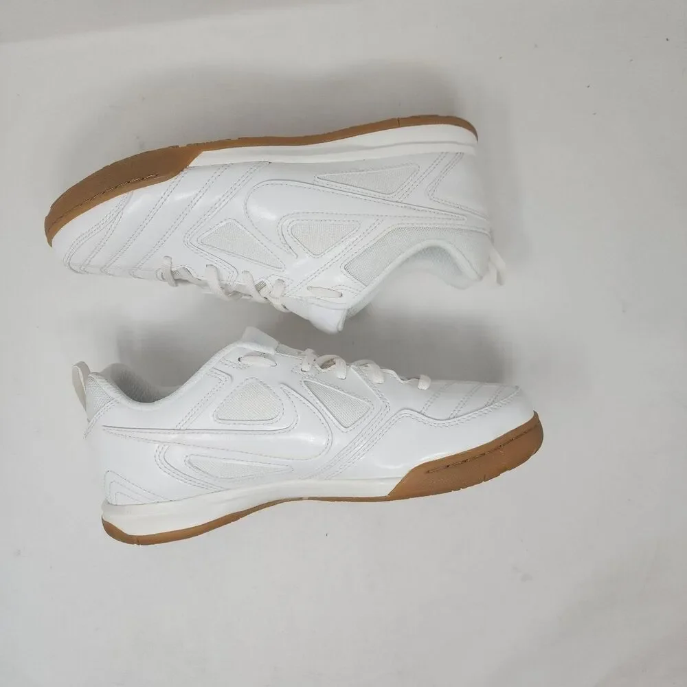 Nike Gato LV8 Indoor Soccer Shoes Youth Size 7Y White Low Top Sneakers Gum